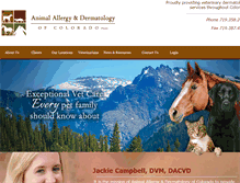 Tablet Screenshot of animalallergycolorado.com